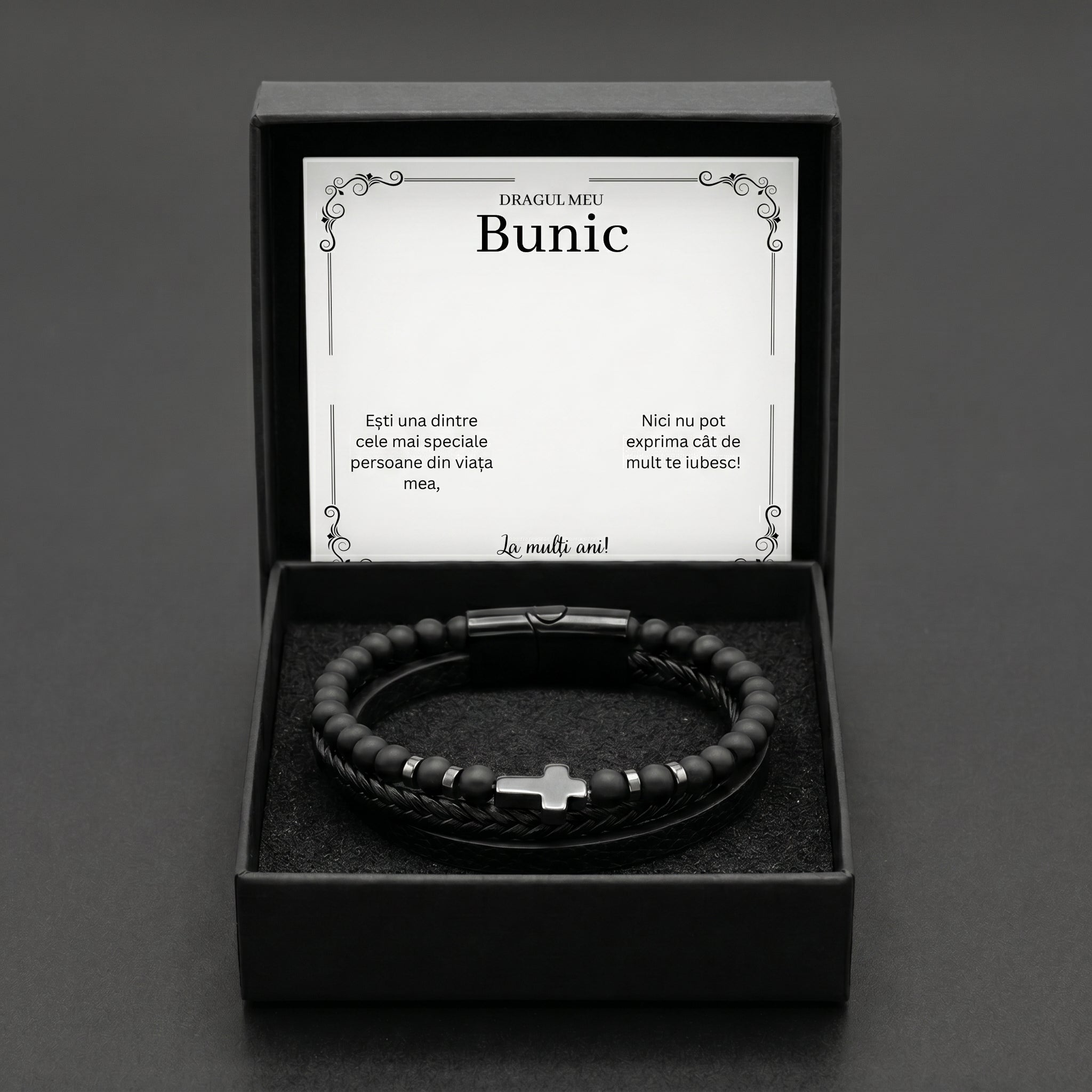 cadou bunic brățară piele