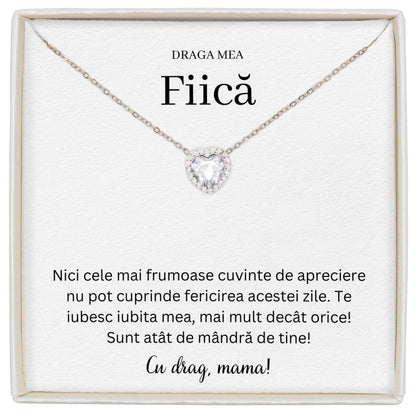 Colier Forever Yours - Pentru Fiică - Cele Mai Frumoase Cuvinte