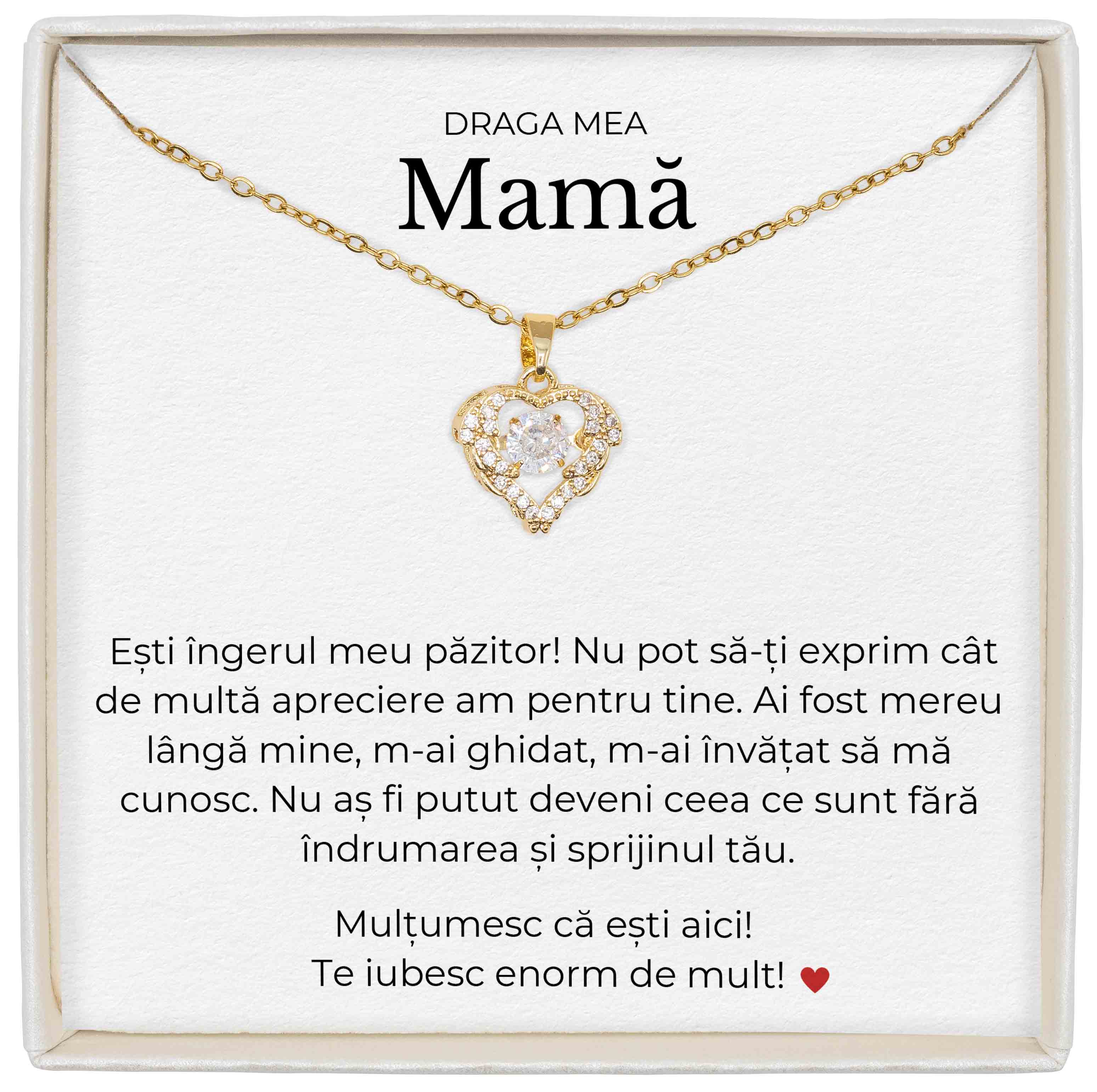 Colier True Love  - Pentru Mamă - Ești Îngerul Meu