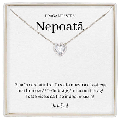 Colier Forever Yours - Pentru Nepoată - Te Îmbrățișăm