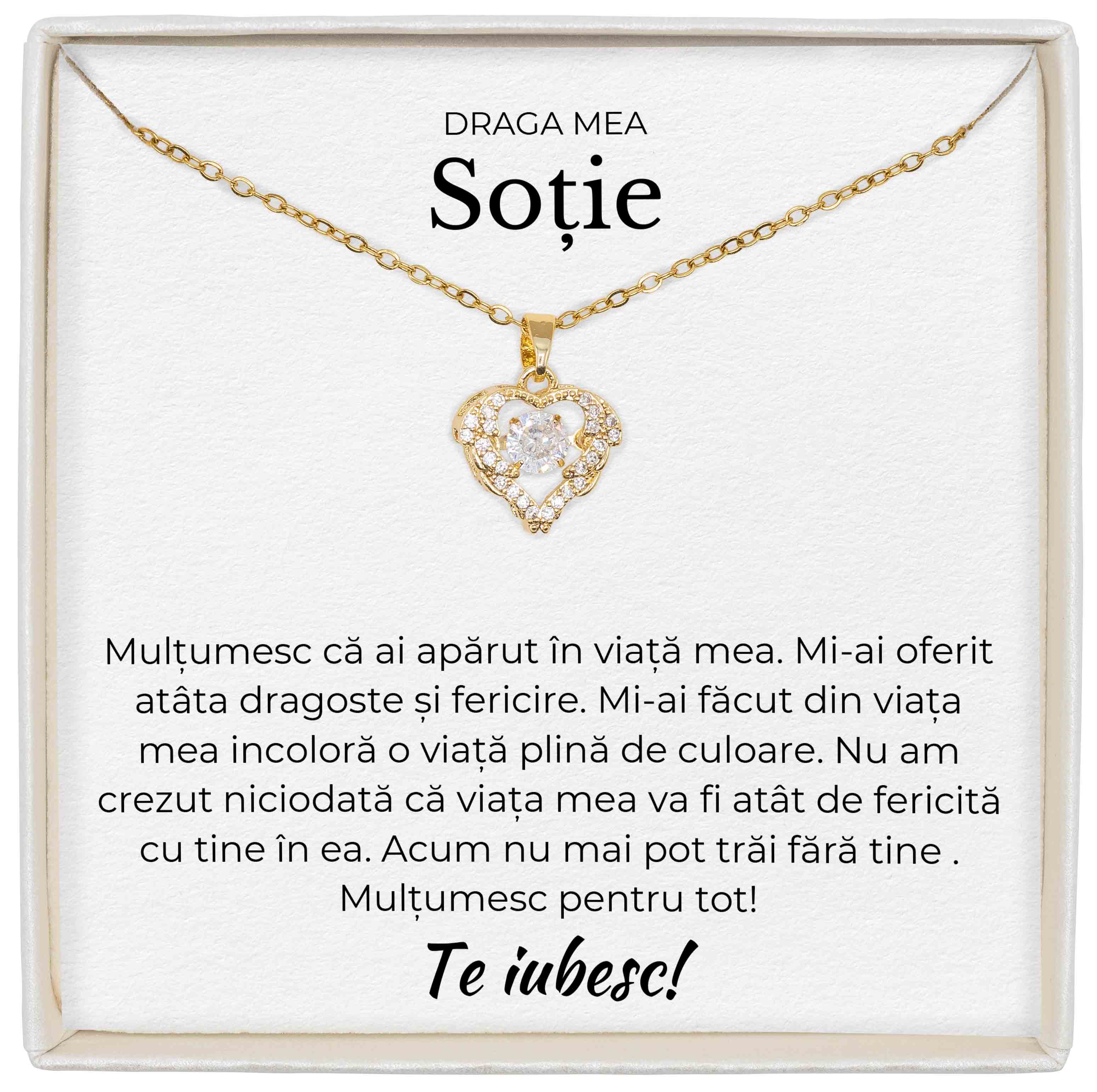 Colier True Love  - Pentru Soție - Mulțumesc