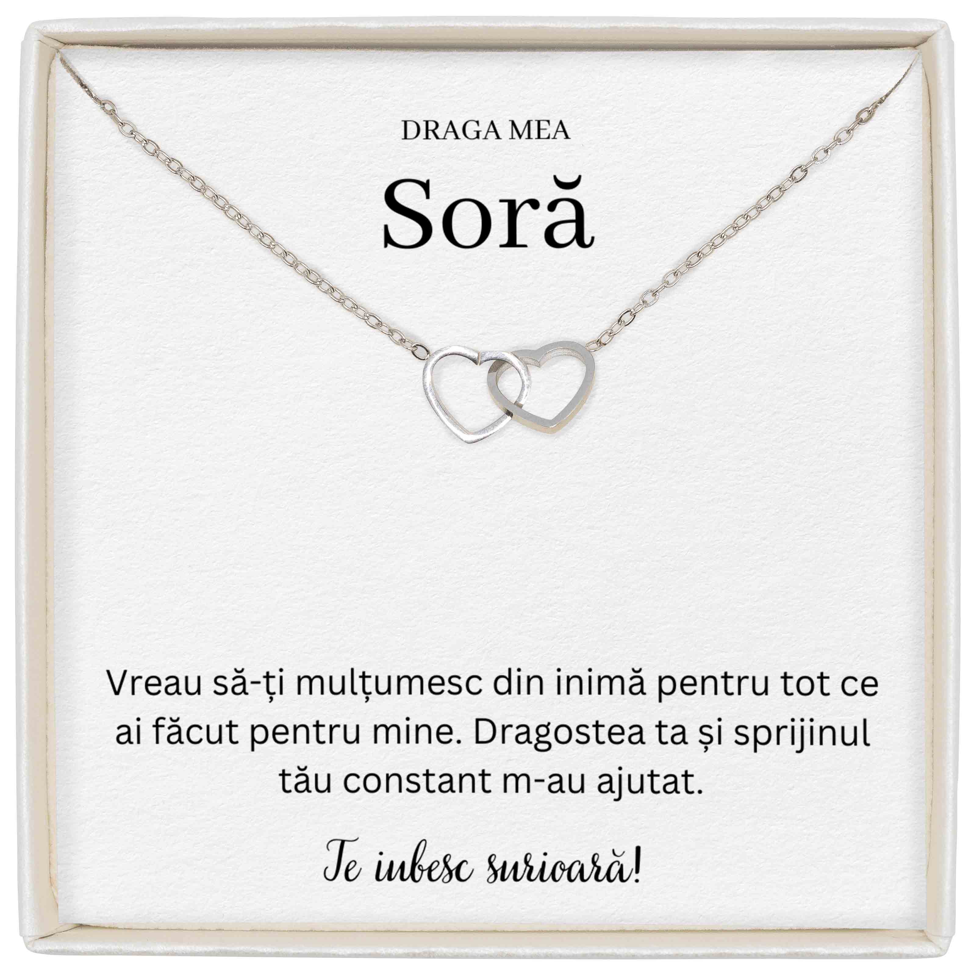 Colier Soulmate Spark - Pentru Soră - Sprijinul Tău